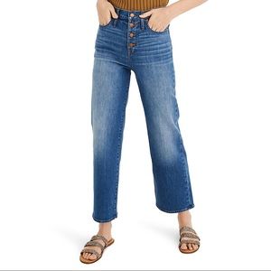 Madewell Slim Wide Leg Cropped Jeans